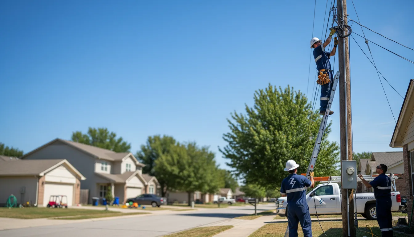 Residential electrician providing installation services in Castleton, IL